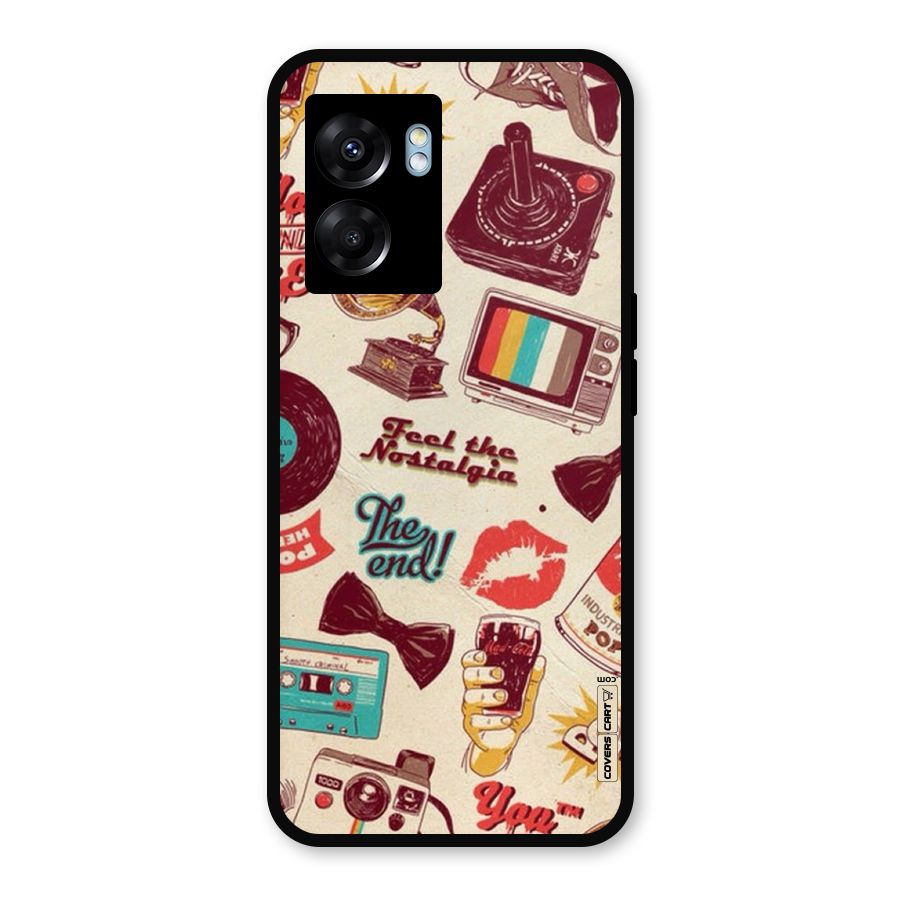 Feel The Nostalgia Metal Back Case for Realme Narzo 50 5G