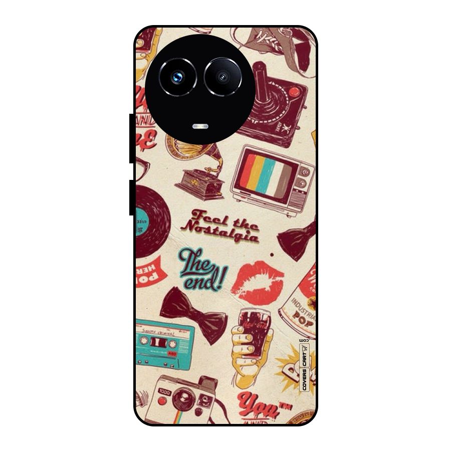 Feel The Nostalgia Metal Back Case for Realme Narzo 60X