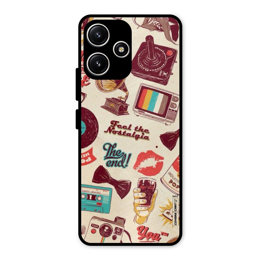 Feel The Nostalgia Metal Back Case for Redmi 12 5G