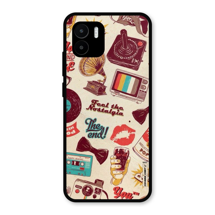 Feel The Nostalgia Metal Back Case for Redmi A2