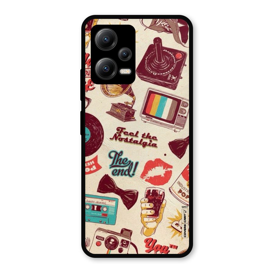 Feel The Nostalgia Metal Back Case for Redmi Note 12 5G