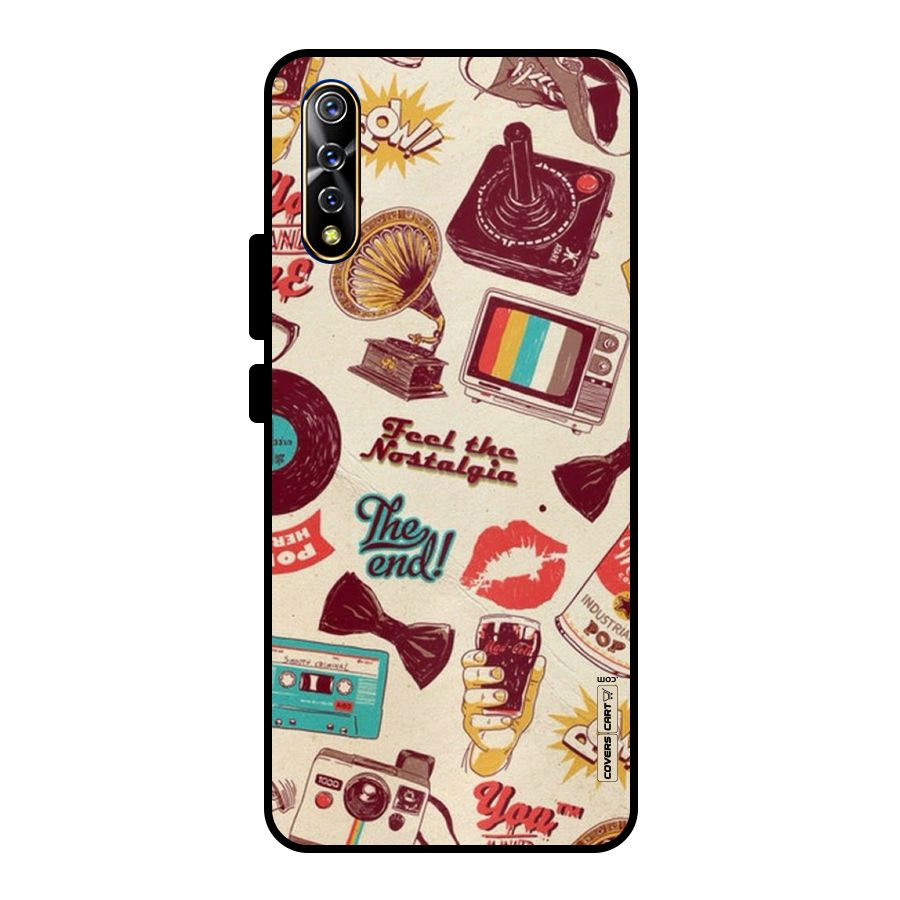 Feel The Nostalgia Metal Back Case for Vivo S1