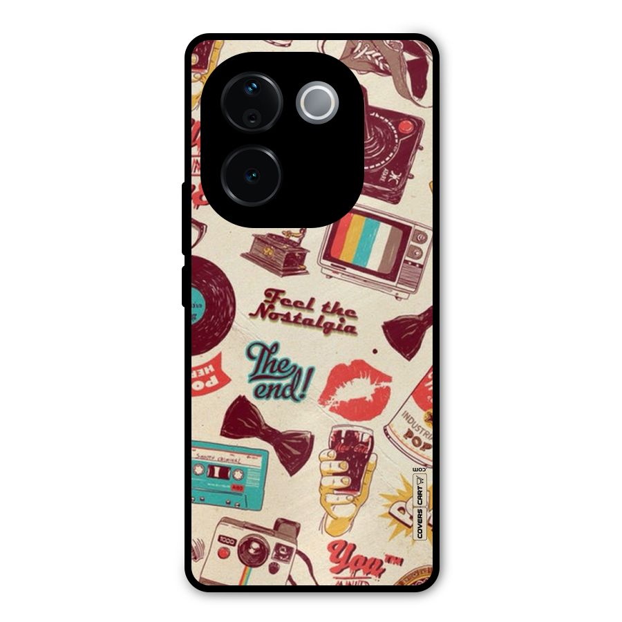 Feel The Nostalgia Metal Back Case for Vivo T3 Pro
