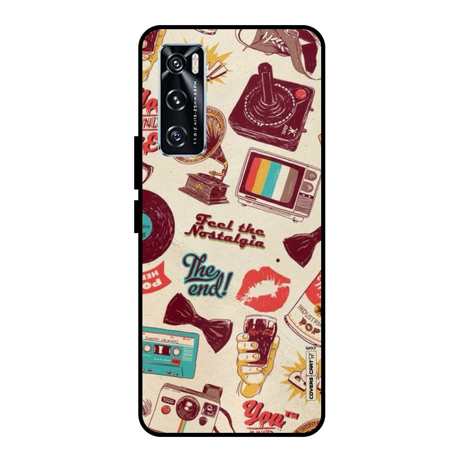Feel The Nostalgia Metal Back Case for Vivo V20 SE
