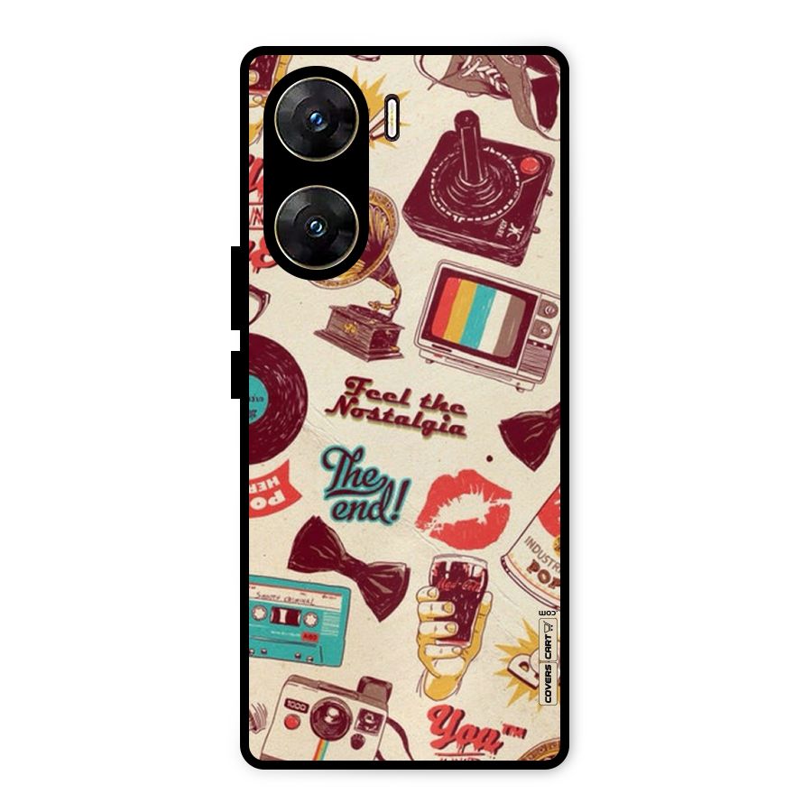 Feel The Nostalgia Metal Back Case for Vivo V29e