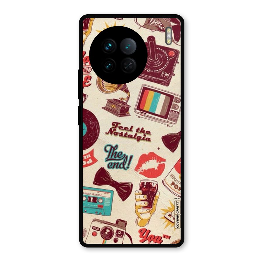 Feel The Nostalgia Metal Back Case for Vivo X90