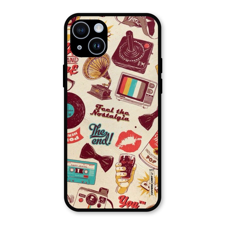 Feel The Nostalgia Metal Back Case for iPhone 14