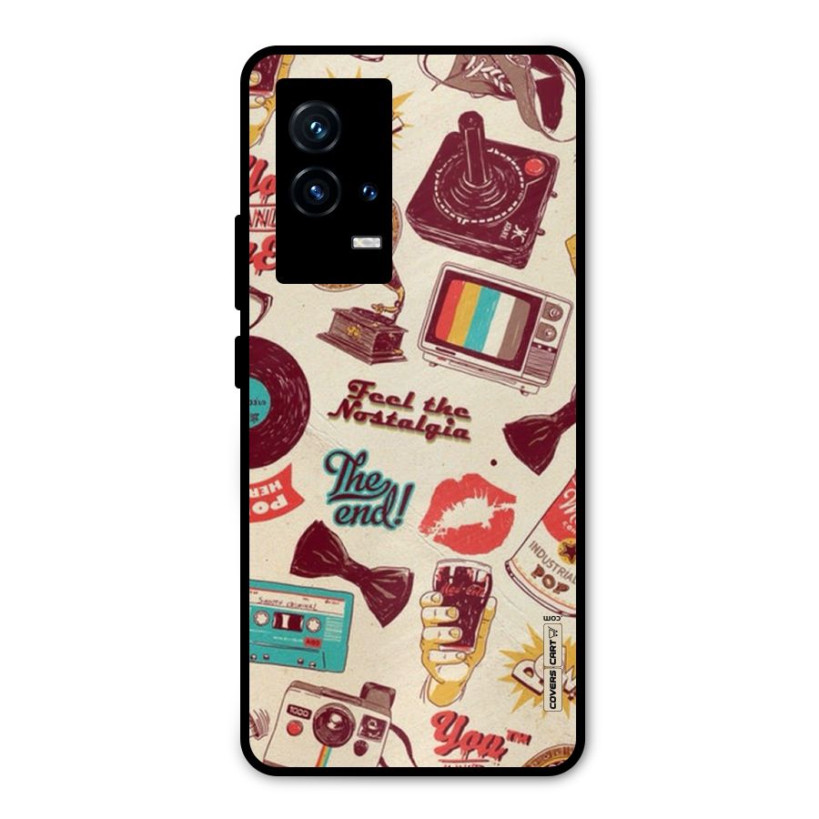 Feel The Nostalgia Metal Back Case for iQOO 9 5G