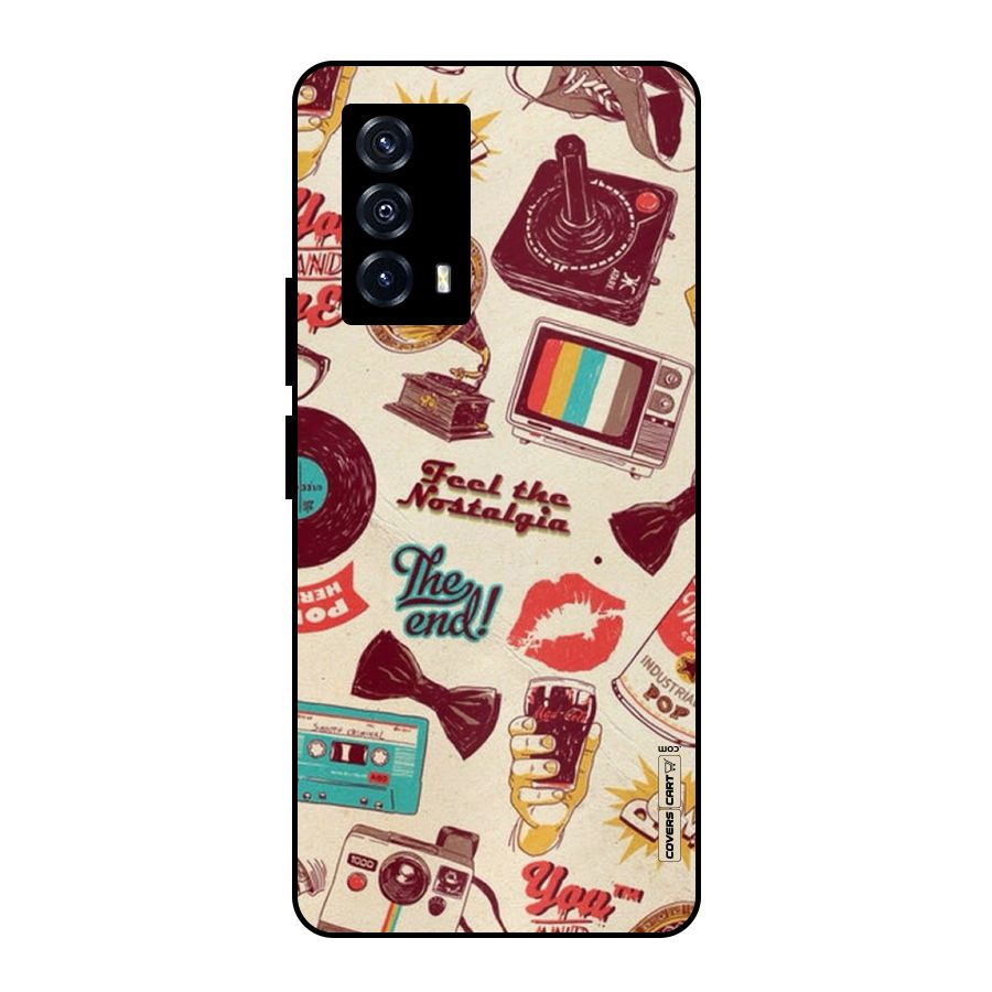 Feel The Nostalgia Metal Back Case for iQOO Z5