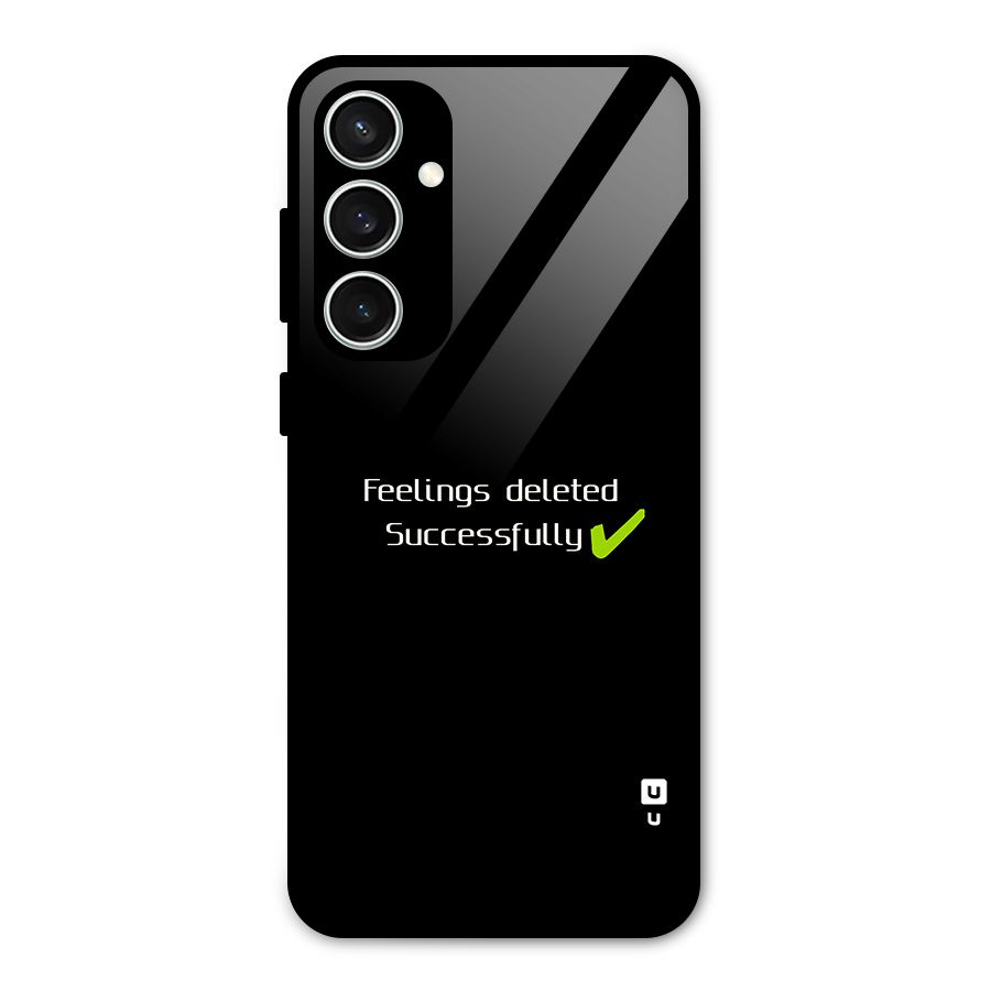 Feelings Deleted Glass Back Case for Galaxy S23 FE