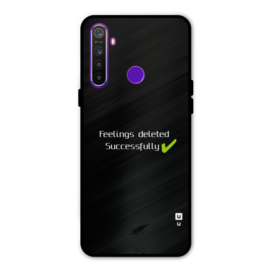 Feelings Deleted Glass Back Case for Realme 5s