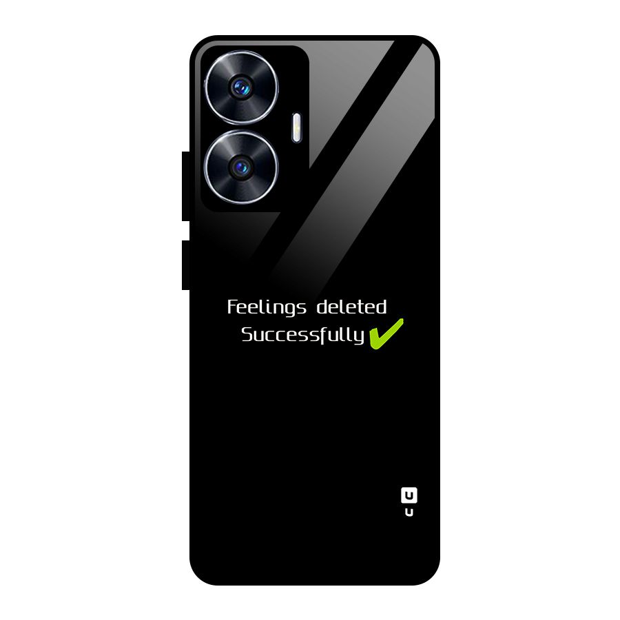 Feelings Deleted Glass Back Case for Realme Narzo N55