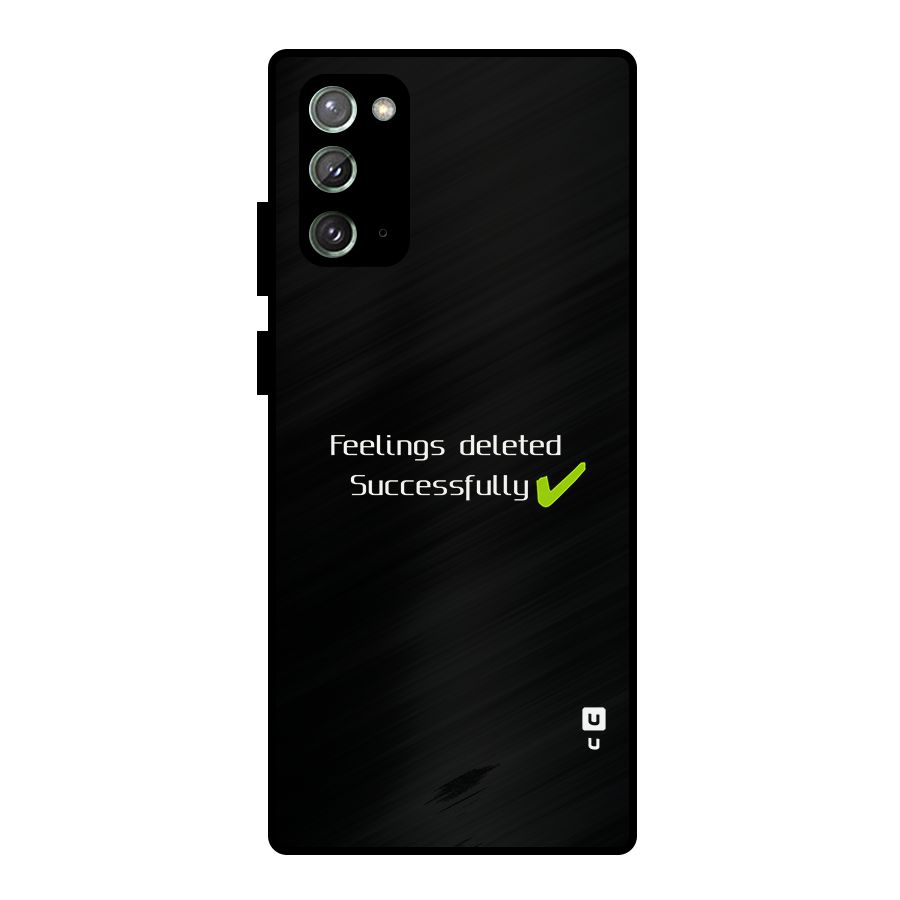 Feelings Deleted Metal Back Case for Galaxy Note 20