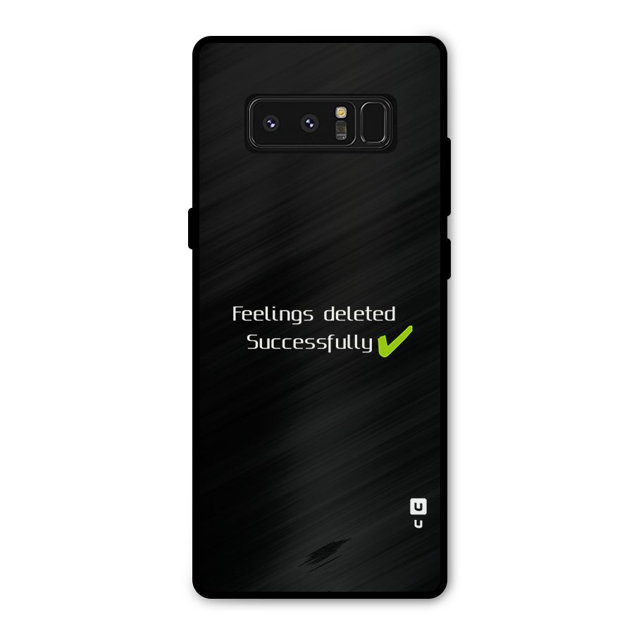 Feelings Deleted Metal Back Case for Galaxy Note 8
