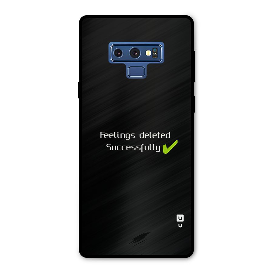 Feelings Deleted Metal Back Case for Galaxy Note 9