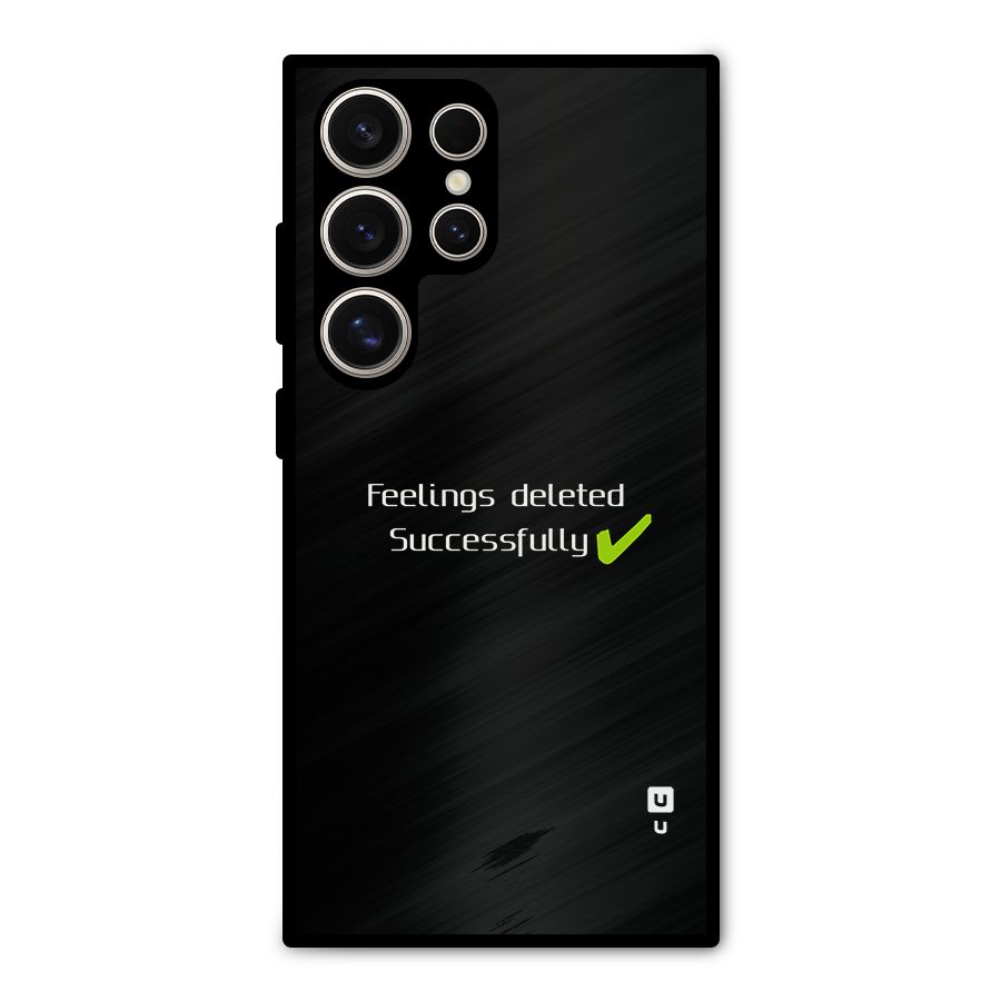 Feelings Deleted Metal Back Case for Galaxy S24 Ultra