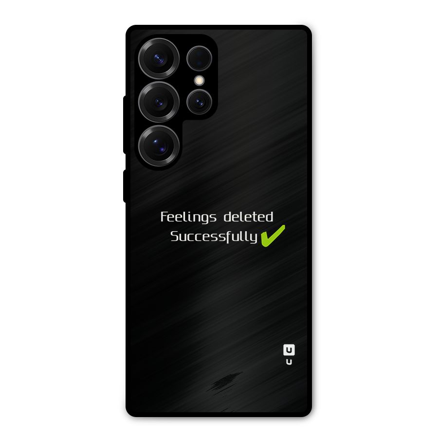 Feelings Deleted Metal Back Case for Galaxy S25 Ultra