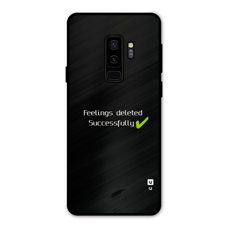 Feelings Deleted Metal Back Case for Galaxy S9 Plus
