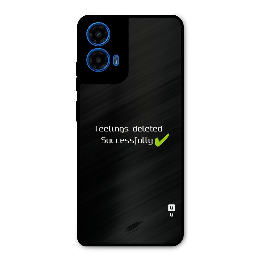 Feelings Deleted Metal Back Case for Moto G45