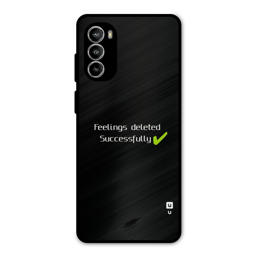 Feelings Deleted Metal Back Case for Moto G52