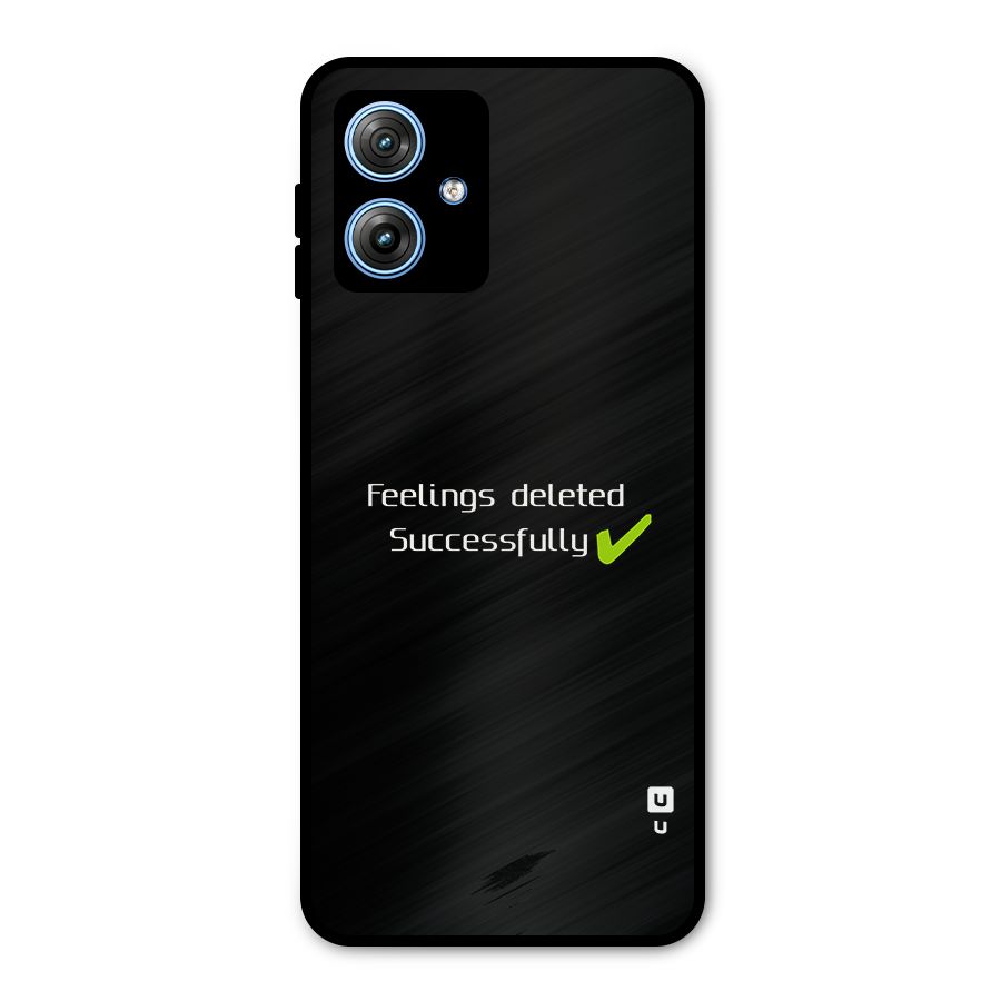 Feelings Deleted Metal Back Case for Moto G54