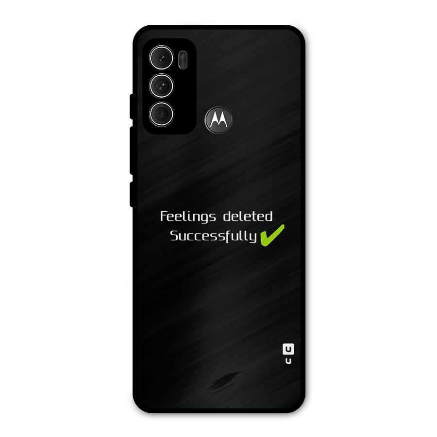 Feelings Deleted Metal Back Case for Moto G60