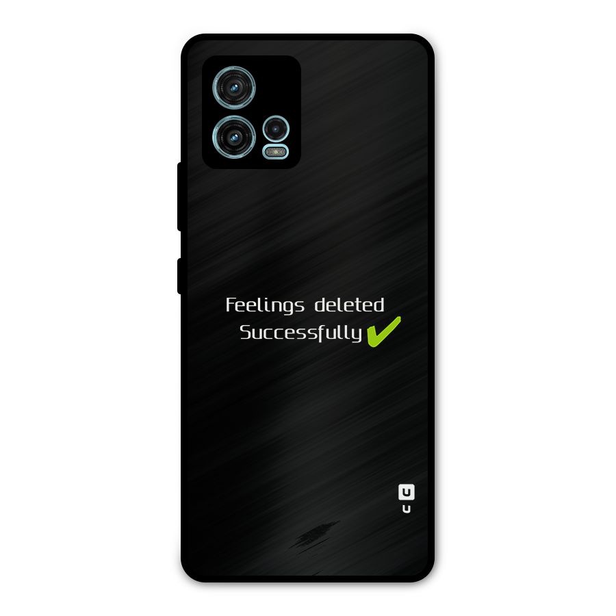 Feelings Deleted Metal Back Case for Moto G72