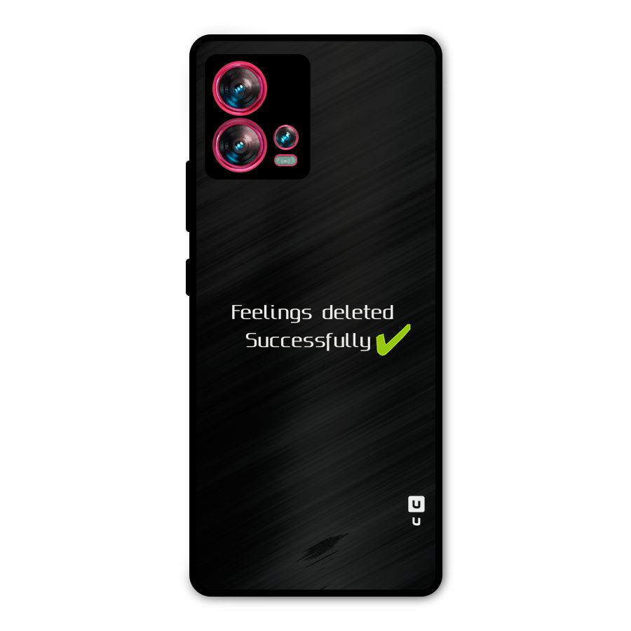Feelings Deleted Metal Back Case for Motorola Edge 30 Fusion