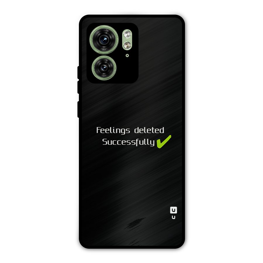 Feelings Deleted Metal Back Case for Motorola Edge 40 5G
