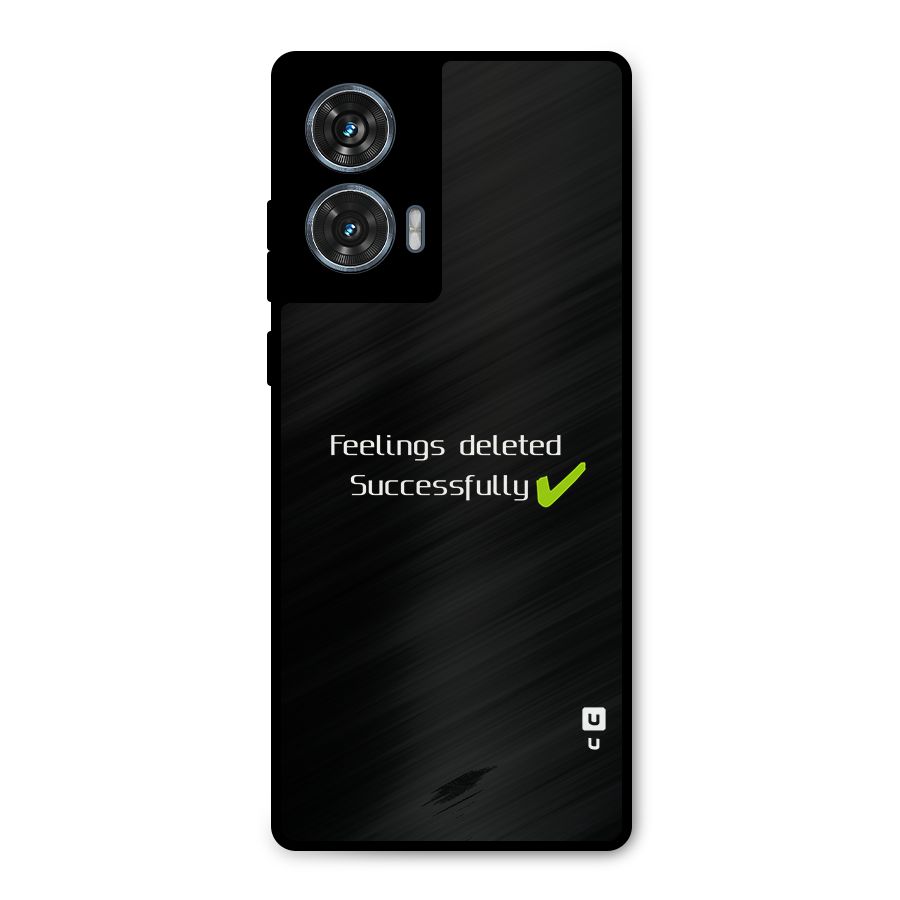 Feelings Deleted Metal Back Case for Motorola Edge 50 Fusion