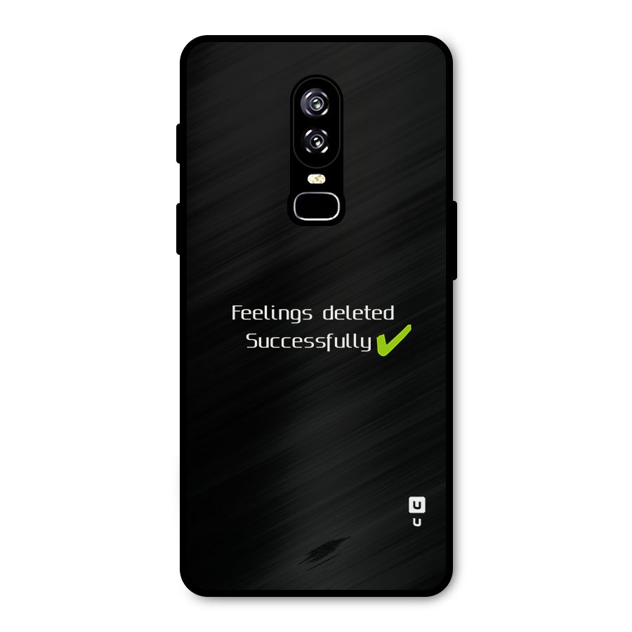 Feelings Deleted Metal Back Case for OnePlus 6