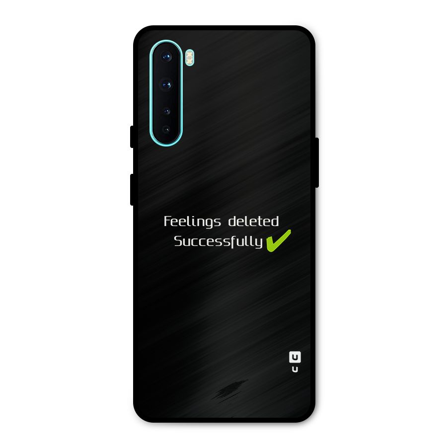 Feelings Deleted Metal Back Case for OnePlus Nord