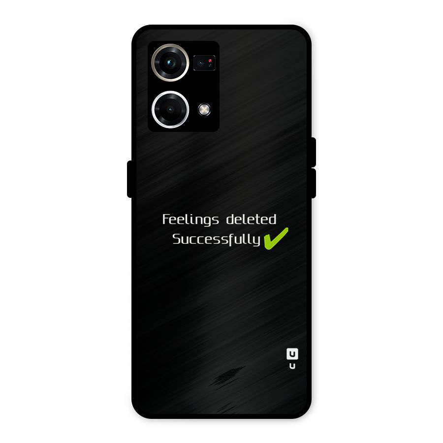 Feelings Deleted Metal Back Case for Oppo F21s Pro 4G