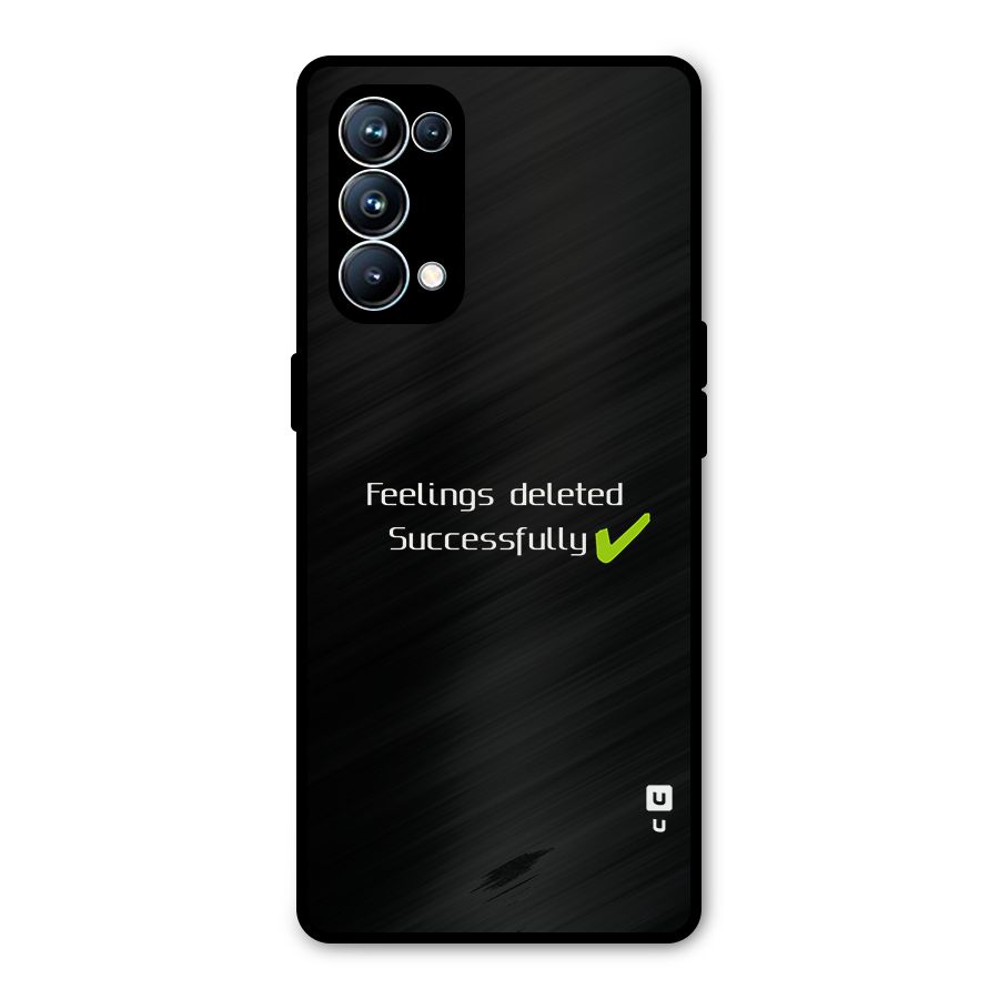 Feelings Deleted Metal Back Case for Oppo Reno5 Pro 5G