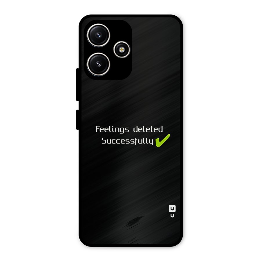 Feelings Deleted Metal Back Case for Poco M6 Pro