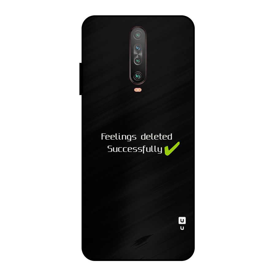 Feelings Deleted Metal Back Case for Poco X2