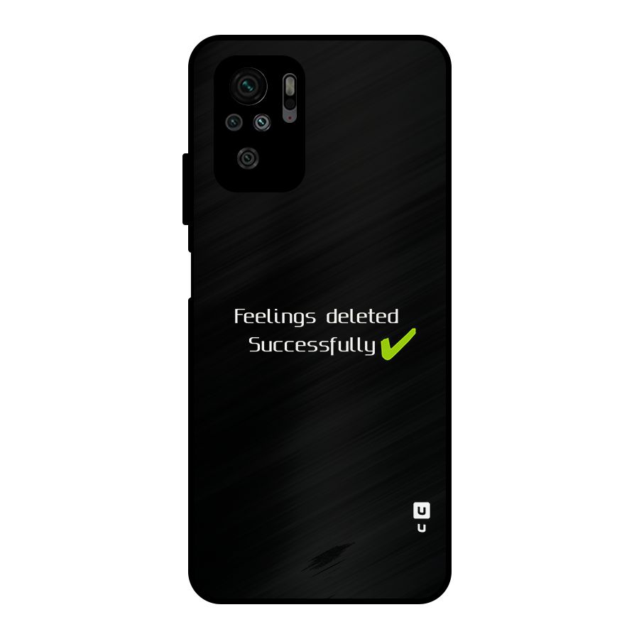 Feelings Deleted Metal Back Case for Redmi Note 10S