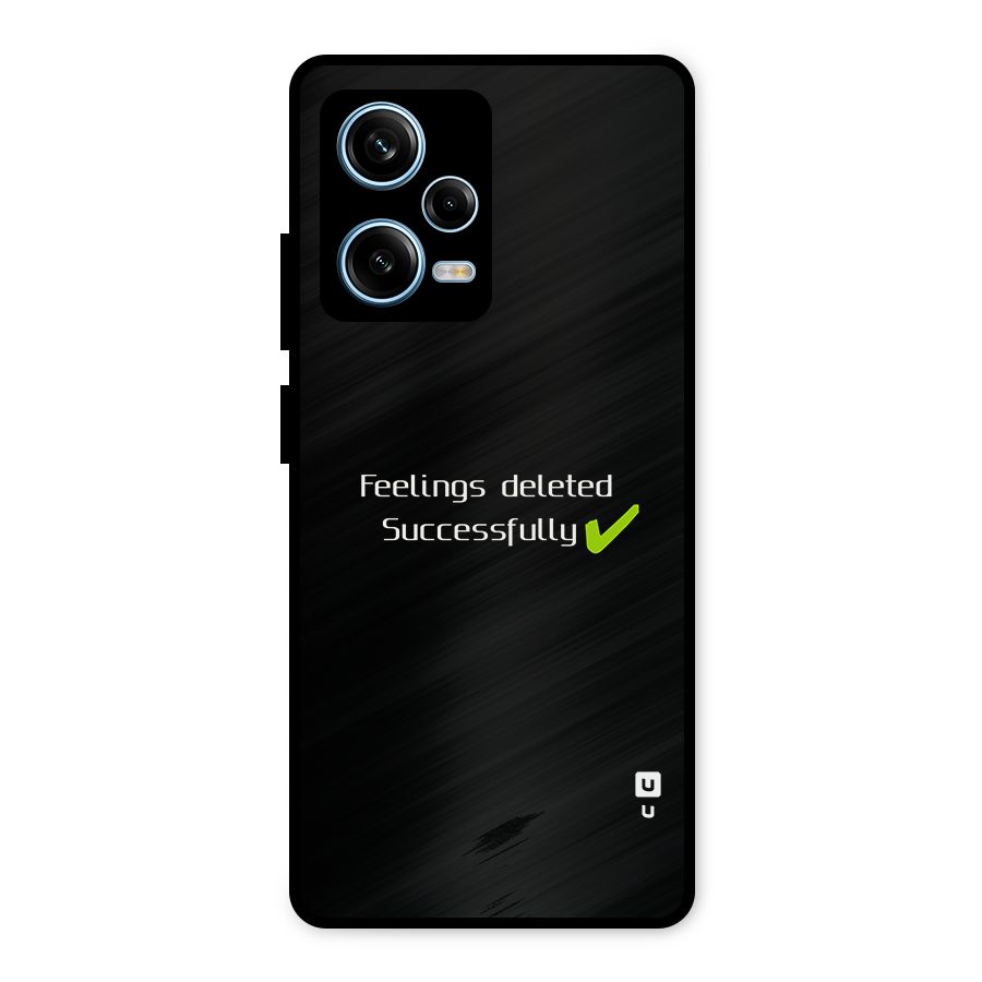 Feelings Deleted Metal Back Case for Redmi Note 12 Pro