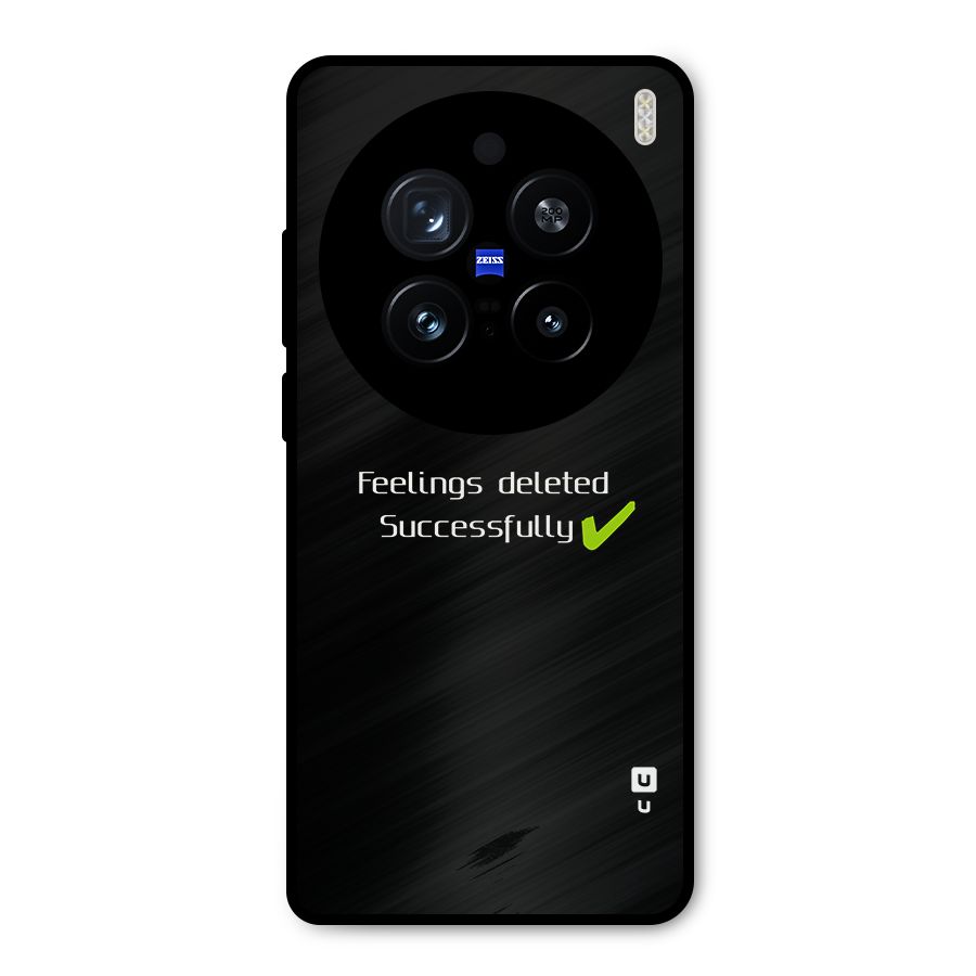 Feelings Deleted Metal Back Case for Vivo X200 Pro