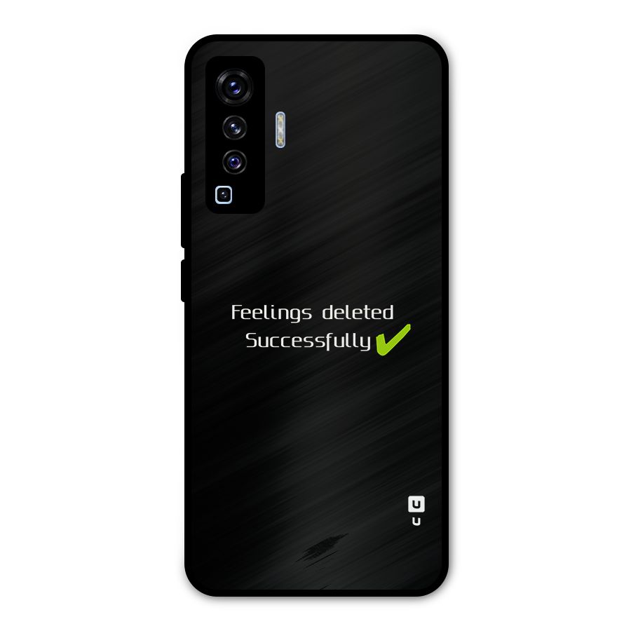 Feelings Deleted Metal Back Case for Vivo X50