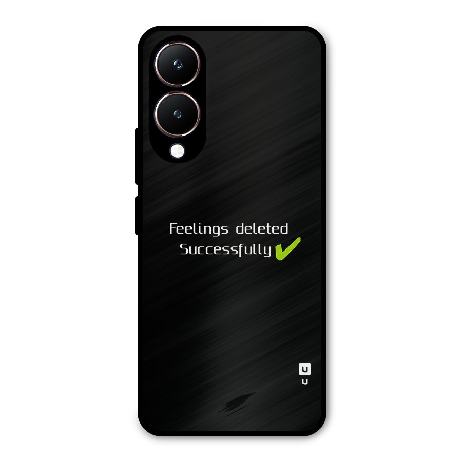 Feelings Deleted Metal Back Case for Vivo Y28