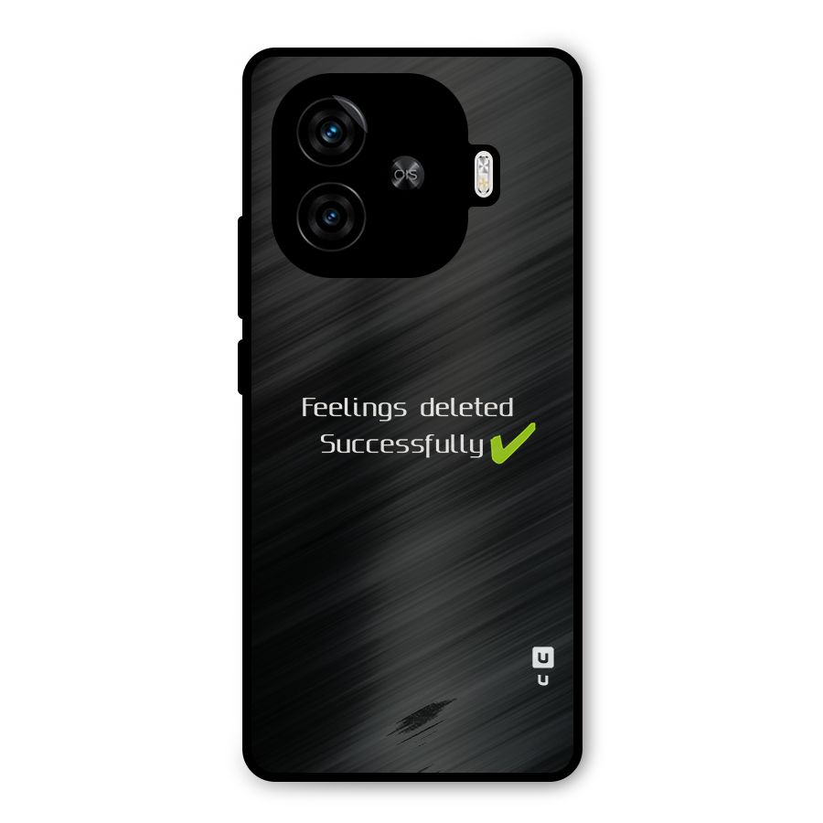 Feelings Deleted Metal Back Case for iQOO Z9 Turbo