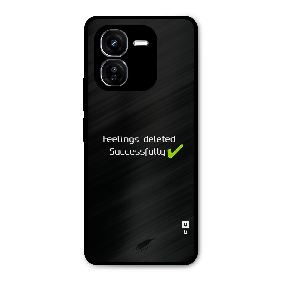 Feelings Deleted Metal Back Case for iQOO Z9x