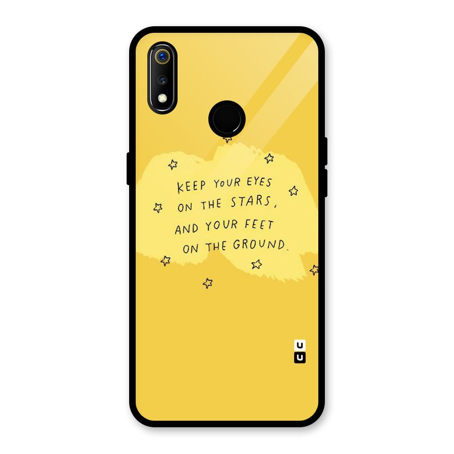 Feet On Ground Glass Back Case for Realme 3i