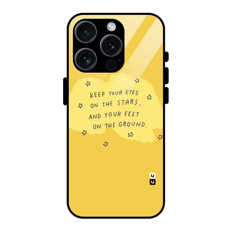 Feet On Ground Glass Back Case for iPhone 15 Pro