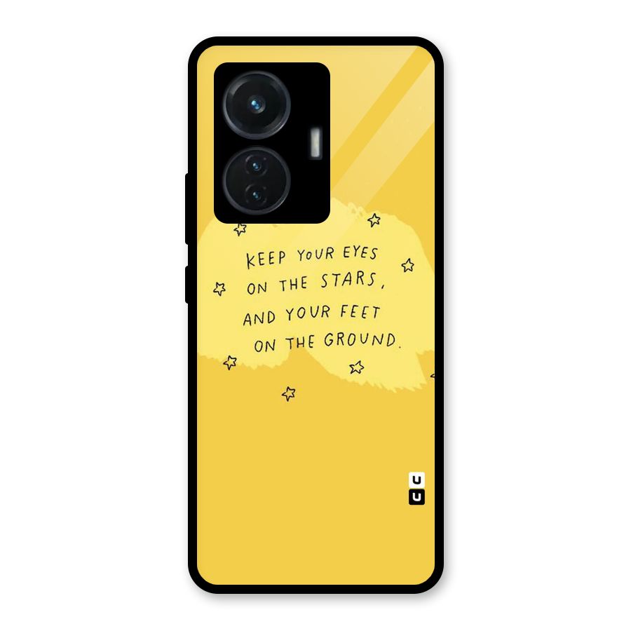Feet On Ground Glass Back Case for iQOO Z6 44W