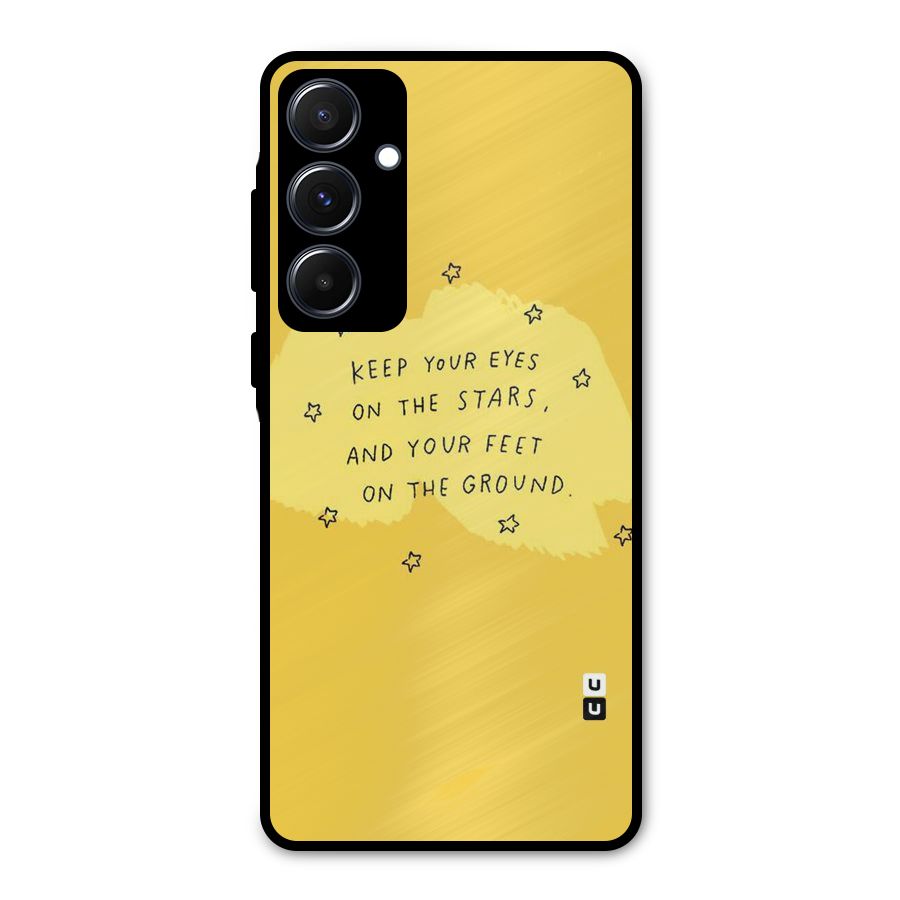 Feet On Ground Metal Back Case for Galaxy A55