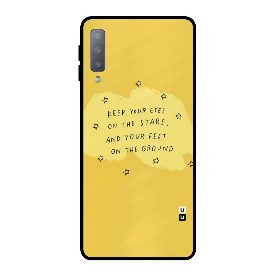 Feet On Ground Metal Back Case for Galaxy A7 (2018)