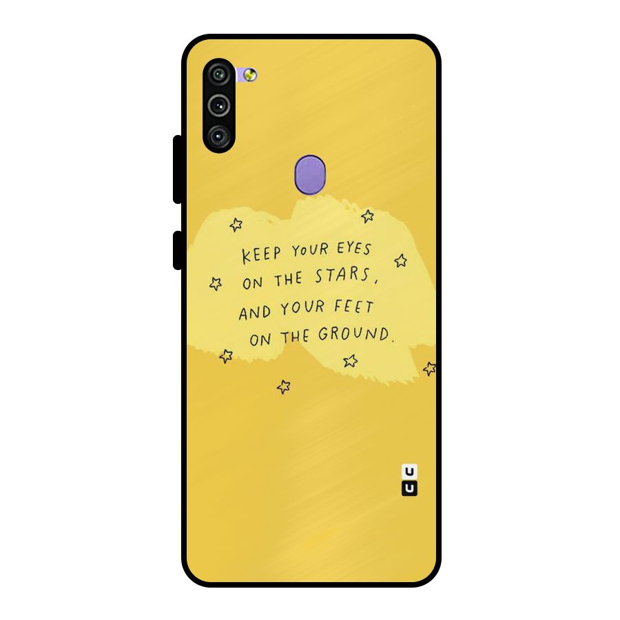 Feet On Ground Metal Back Case for Galaxy M11