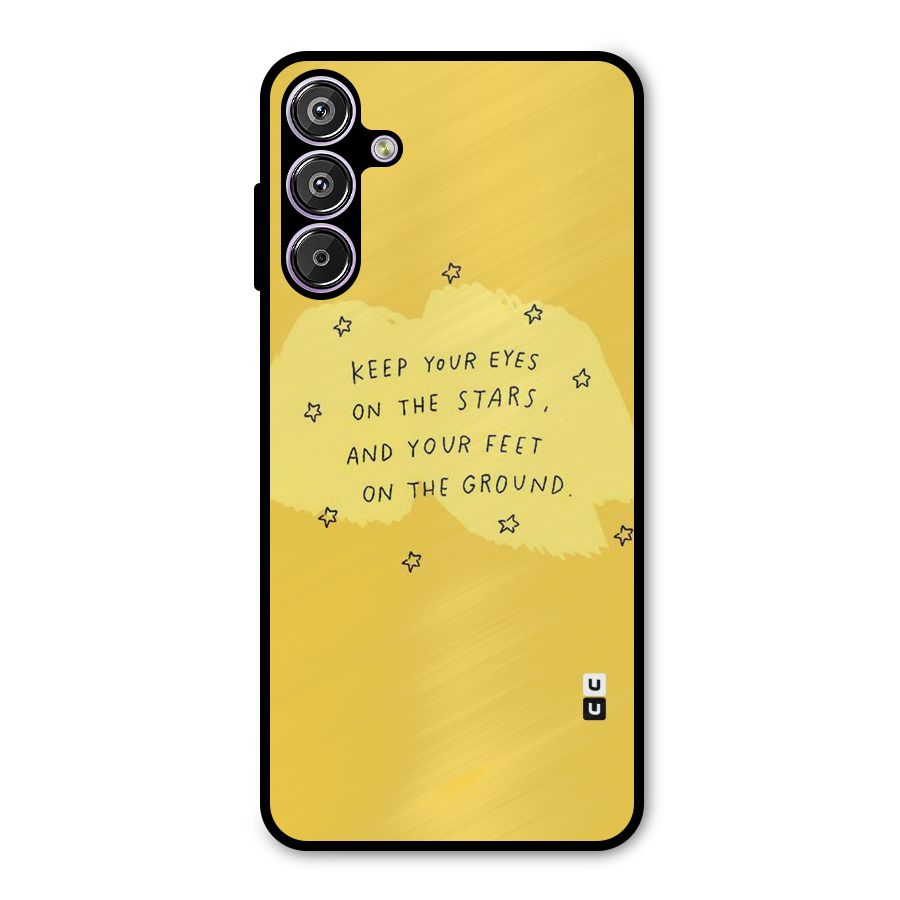 Feet On Ground Metal Back Case for Galaxy M15